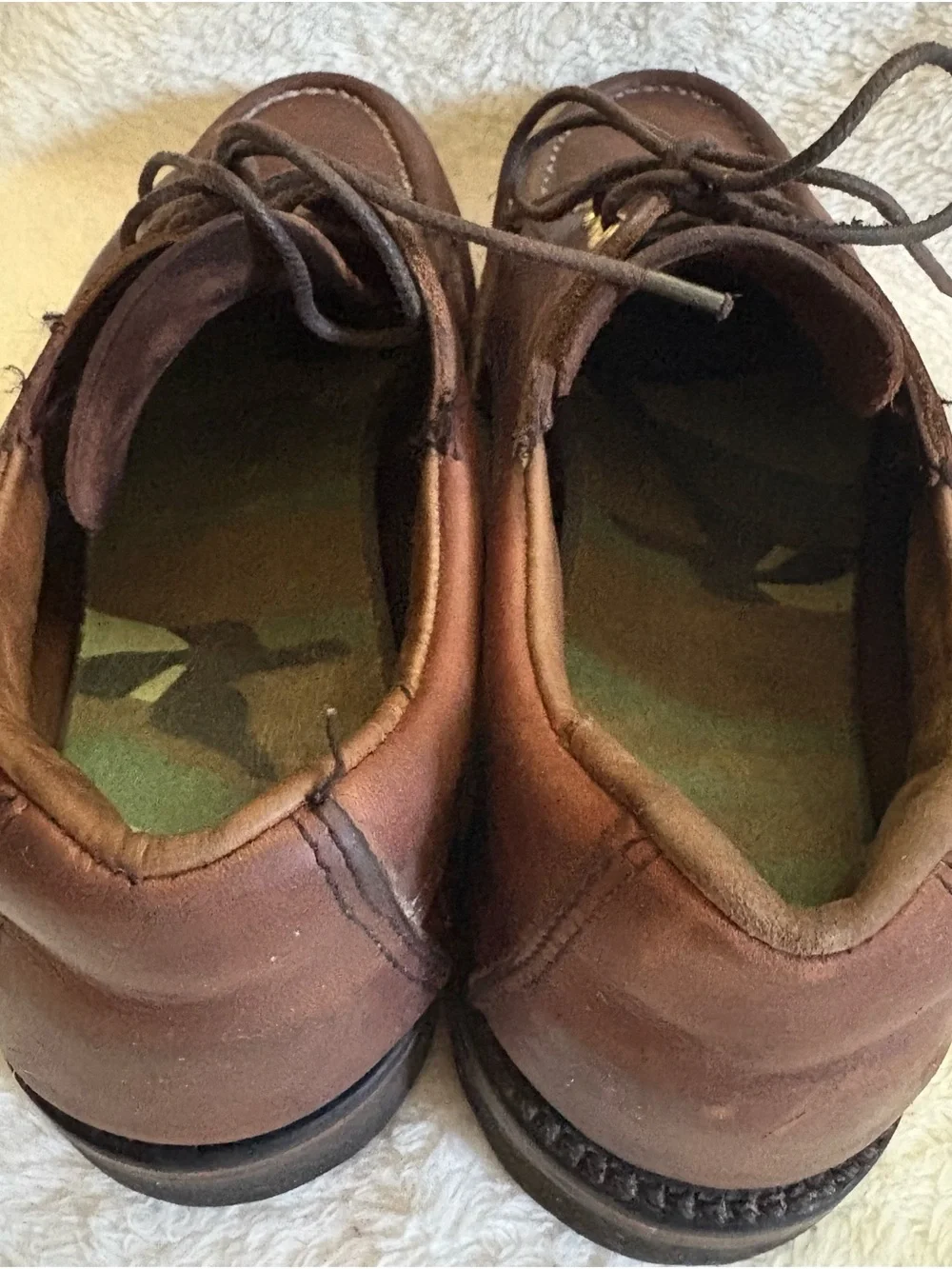 Men’s Filson Uplander Moc Toe Low Boots Brown Leather 9.5 D USA